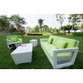 Wicker Patio Poly Rattan Couch Set Für Outdoor Garten